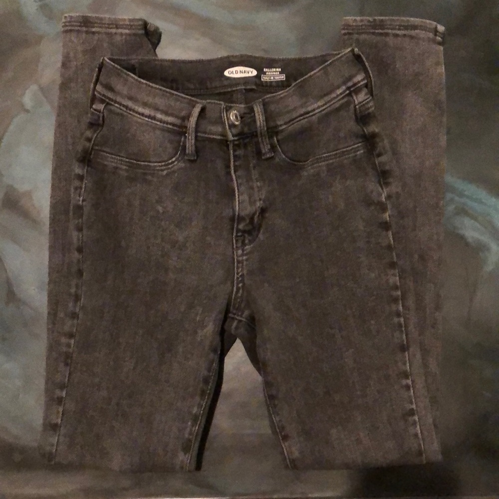 Stone washed black old navy jeans for girls
